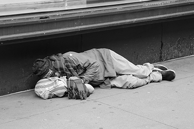 Homeless : Street Life : New York : Personal Photo Projects : Photos : Richard Moore : Photographer